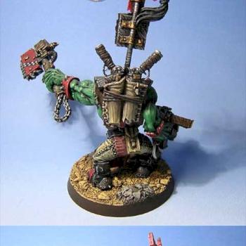 Ork Boss with Iron Gob by brainless