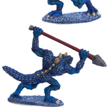 Lizardman with spear by fizzerchris