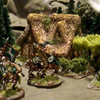 Warmaster 10mm - Rohirim Command by therry