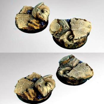Egyptian Ruins 40 mm round bases set1 by rene