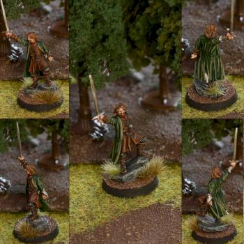 Aragorn with Anduril by Imrahil