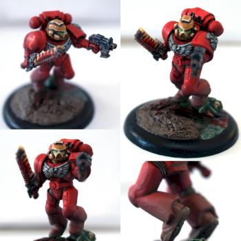 Blood Red Space Marine by adam dup