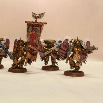Blood Angels Sanguinary Guard Unit by ThePath