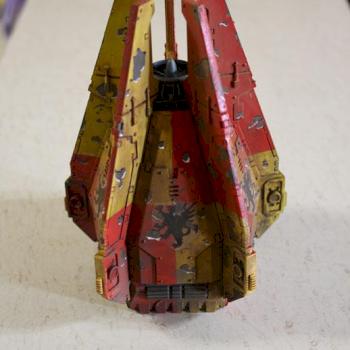 Space Marine Howling Griffons Drop Pod by cplares