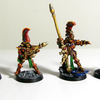 Eldar Fire Dragons by papernero