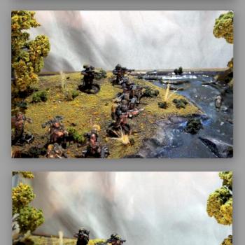 Imperial Guard Veteran Squad Display by The_Iron_Painter