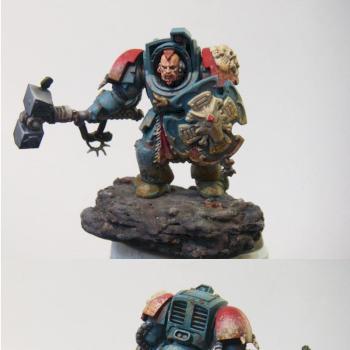 Weathered Space Wolf Terminator by Noddwyr