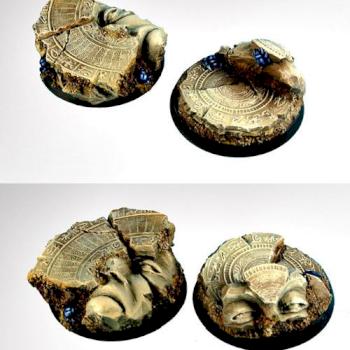 Egyptian Ruins 40 mm round bases set 2 by rene