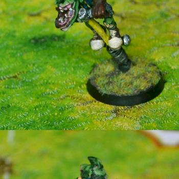 Blood Bowl goblin pogoer by trollmaltes