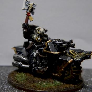 Wolfpriest on bike by Ragnar69