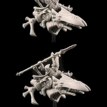 Farseer on jetbike. Sport style. by Ghost Miniatures