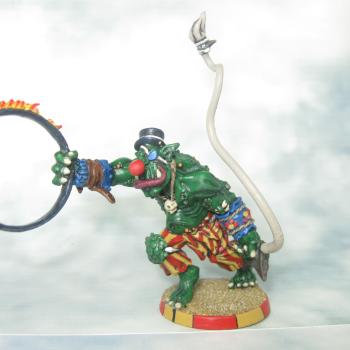 Blood Bowl Troll: Circus Goblins Master of Squigs by abrennan