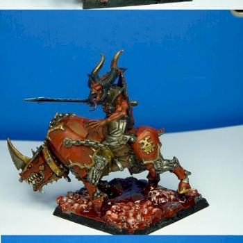 khorne herald on jugger by EjercitoElfo