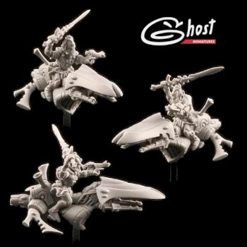 Warlocks on jetbikes. Sport style. by Ghost Miniatures