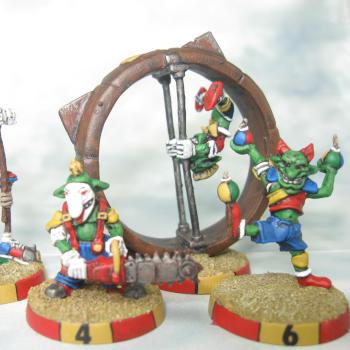 Blood Bowl Circus Goblins: The Cheaters by abrennan