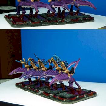 mounted demonetes by EjercitoElfo