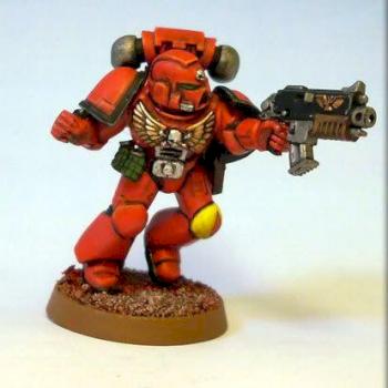 Running Blood Angel by kingprawnloserfish
