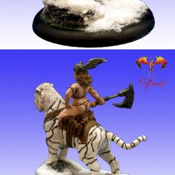 Barbarian Libby on Tigress by phael_minis