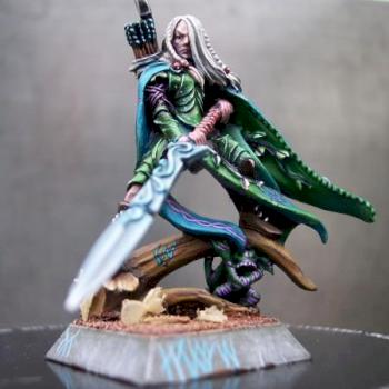 wood elf lord with great weapon by Lords of Glamorgarth
