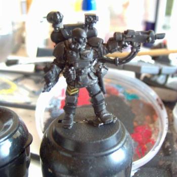 Kasrkin Command Squad Field Medic WIP by Vitruvian Ape