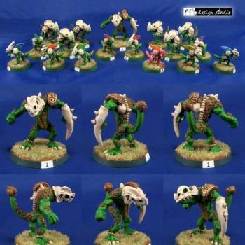 Lizardmen Bloodbowl team by ptdesignstudio