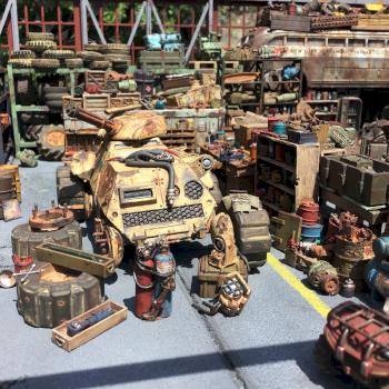 Junktown Vehicle Bay by Clanmac