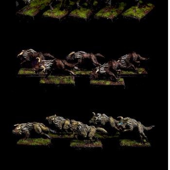 CUSTOM ORDER Warhammer FB/AoS/T9A, Chaos Warhounds by cool-minis.com