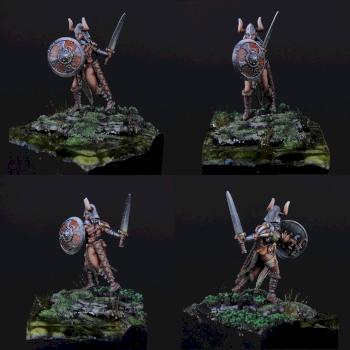 Alena Frostblade, Female Barbarian by akromm