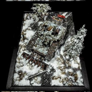 Mortian Tank Hunter Winter Diorama by mortian
