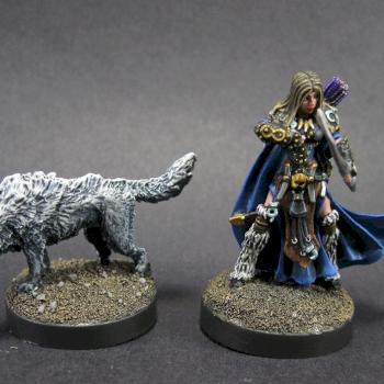 ADOWYN & LERYN (ICONIC HUNTER & WOLF) by mikecarrero