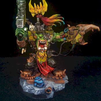 Ork Warboss Assault on Black Reach by MCD