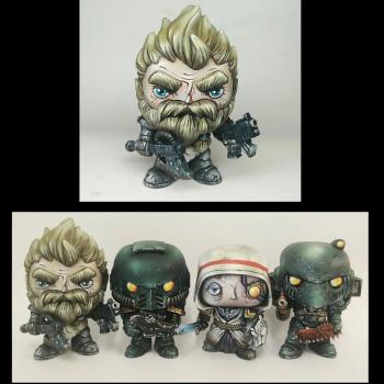 Custom Funko Pop! Space Wolf Space Marine by Jambot