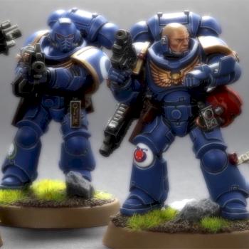 Ultramarines Intercessors Squad by castlebrush