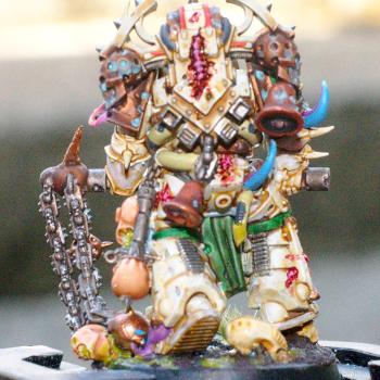 Plague Marine with Flail of Corruption by Nibodhika