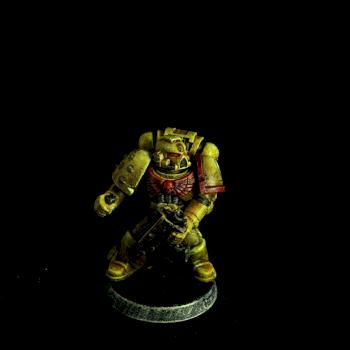 Imperial fist space marine by regis