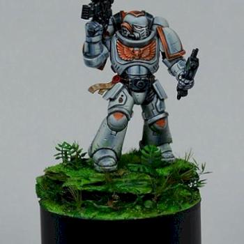 Space marine intercessor by Morhgen