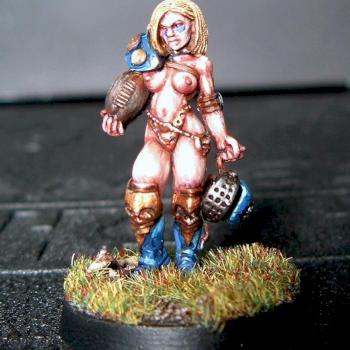 Female Bloodbowl player by Methiston
