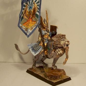 High Elf Battle standard Bearer by El Aartos