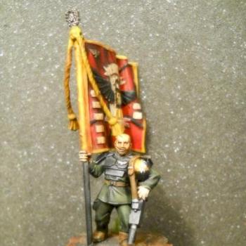 Cadian standard bearer by Tryzna
