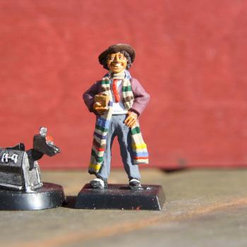 Fourth Doctor and K-9 by Airbrushedvan