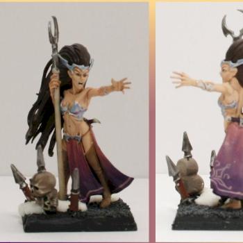 Dark Elf Sorceress by Doc M