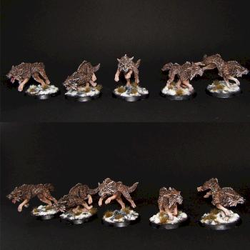 Space Wolves Fenrisian Wolf Pack by Modelling Art Studio