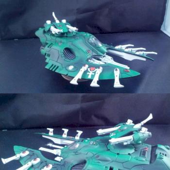 Eldar Biel-Tan Wave Serpent by frankencowx