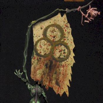 Chaos Nurgle Plaguebearer with Battle Standard Bearer by slawek