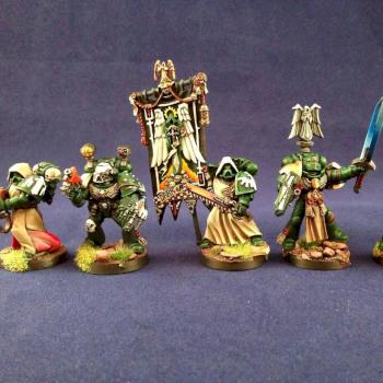 40k dark angels command squad by nzd31155
