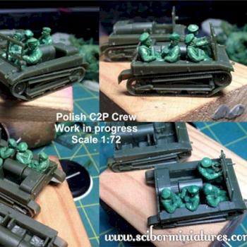 Polish C2P crew 1:72 scale by Scibor
