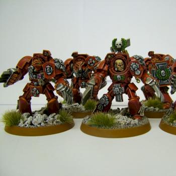Blood angels Terminator squad by mataius