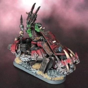 Ork Boss on bike by Wyand