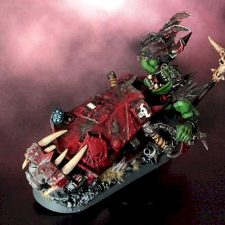 Ork Boss on bike by Wyand