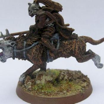 Warg Rider by wolfclaw miniatures